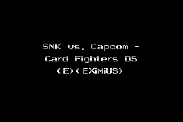 SNK vs. Capcom - Card Fighters DS (E)(EXiMiUS)