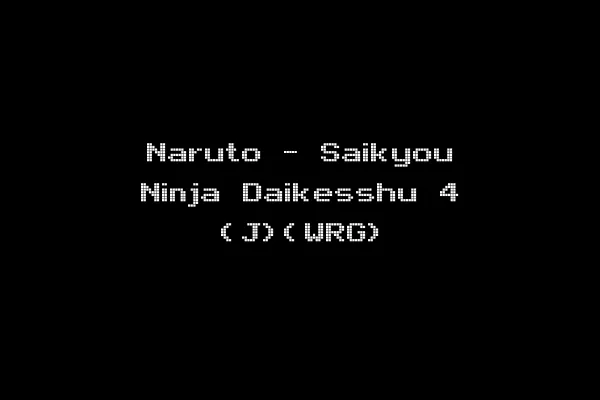 Naruto - Saikyou Ninja Daikesshu 4 (J)(WRG)