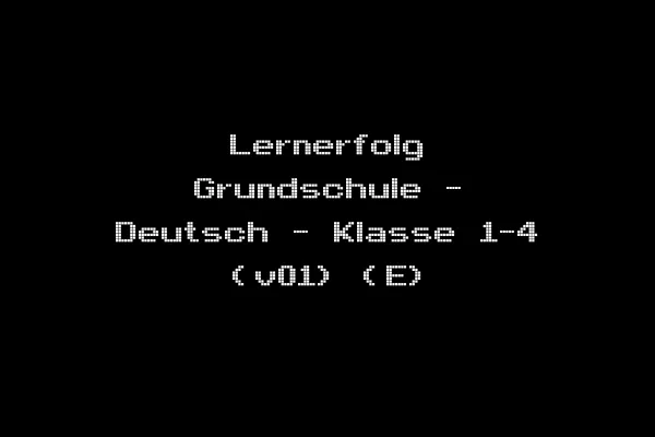 Lernerfolg Grundschule - Deutsch - Klasse 1-4 (v01) (E)