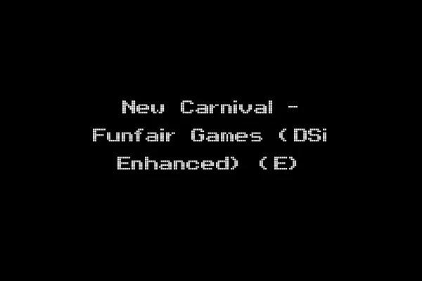 New Carnival - Funfair Games (DSi Enhanced) (E)