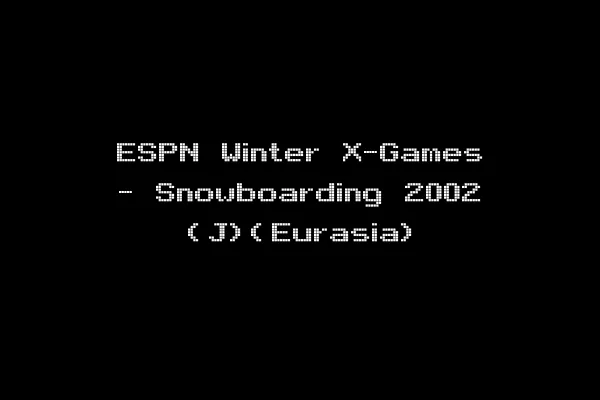 ESPN Winter X-Games - Snowboarding 2002 (J)(Eurasia)