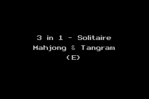 3 in 1 - Solitaire Mahjong & Tangram (E)