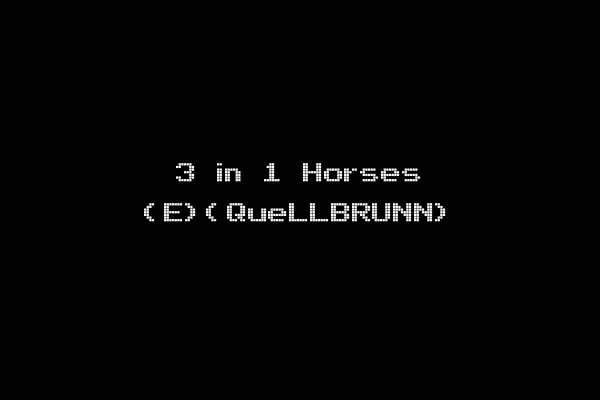 3 in 1 Horses (E)(QueLLBRUNN)