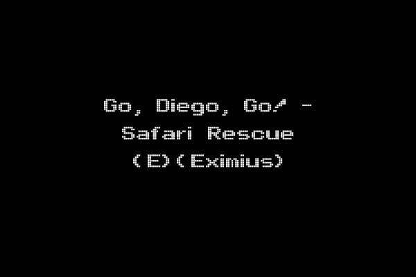 Go, Diego, Go! - Safari Rescue (E)(Eximius)