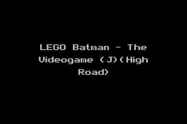 LEGO Batman - The Videogame (J)(High Road)