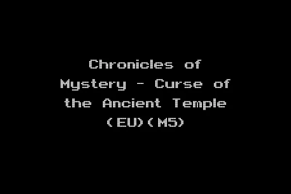 Chronicles of Mystery - Curse of the Ancient Temple (EU)(M5)