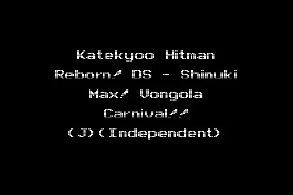 Katekyoo Hitman Reborn! DS - Shinuki Max! Vongola Carnival!! (J)(Independent)