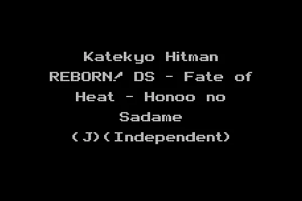 Katekyo Hitman REBORN! DS - Fate of Heat - Honoo no Sadame (J)(Independent)