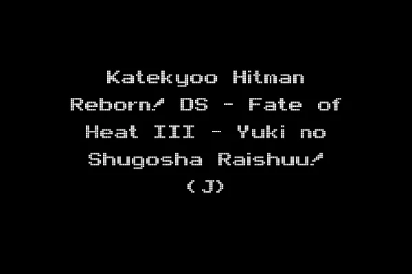 Katekyoo Hitman Reborn! DS - Fate of Heat III - Yuki no Shugosha Raishuu! (J)