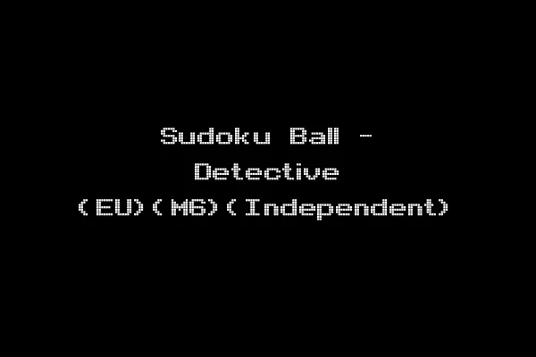Sudoku Ball - Detective (EU)(M6)(Independent)
