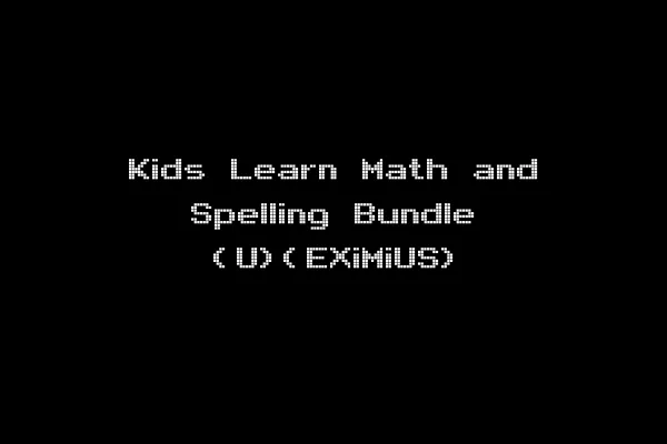 Kids Learn Math and Spelling Bundle (U)(EXiMiUS)