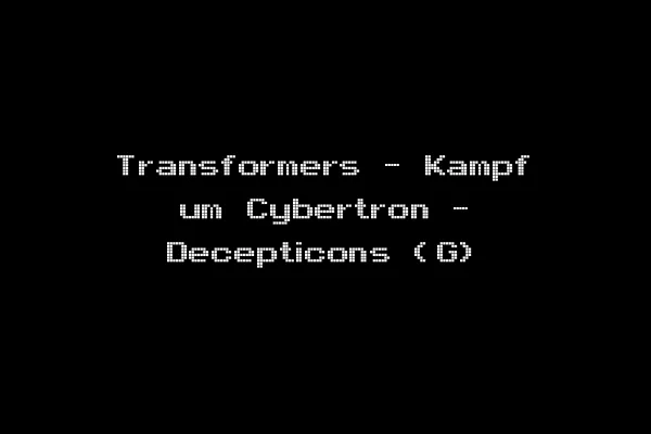Transformers - Kampf um Cybertron - Decepticons (G)