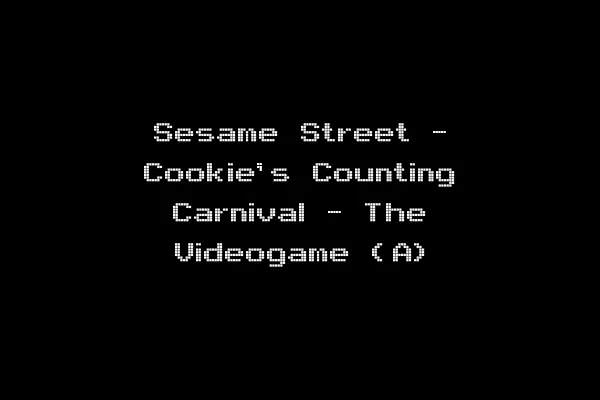 Sesame Street - Cookie's Counting Carnival - The Videogame (A)