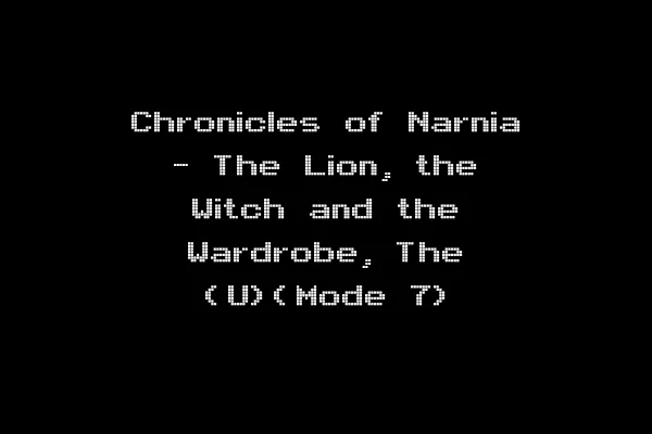 Chronicles of Narnia - The Lion, the Witch and the Wardrobe, The (U)(Mode 7)