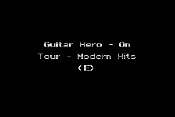 Guitar Hero - On Tour - Modern Hits (E)