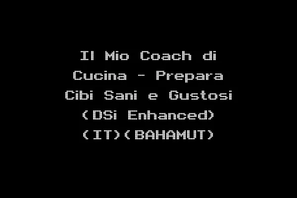 Il Mio Coach di Cucina - Prepara Cibi Sani e Gustosi (DSi Enhanced) (IT)(BAHAMUT)