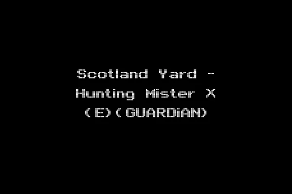 Scotland Yard - Hunting Mister X (E)(GUARDiAN)