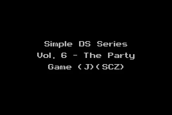 Simple DS Series Vol. 6 - The Party Game (J)(SCZ)