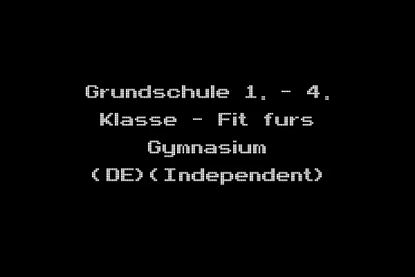 Grundschule 1. - 4. Klasse - Fit furs Gymnasium (DE)(Independent)