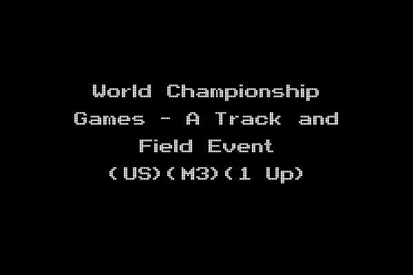 World Championship Games - A Track and Field Event (US)(M3)(1 Up)