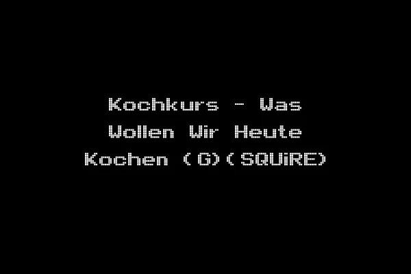 Kochkurs - Was Wollen Wir Heute Kochen (G)(SQUiRE)