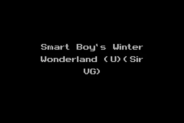 Smart Boy's Winter Wonderland (U)(Sir VG)
