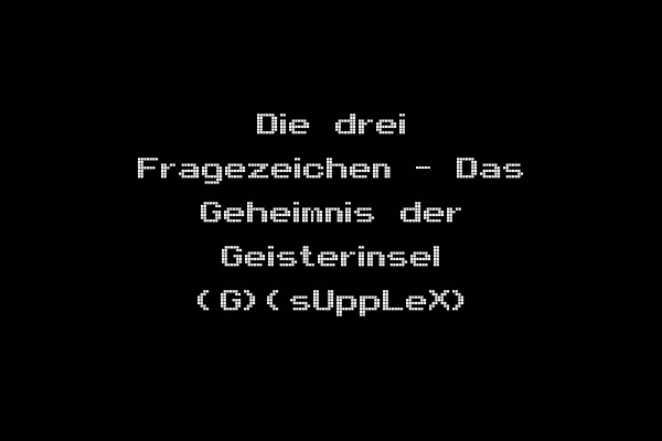 Die drei Fragezeichen - Das Geheimnis der Geisterinsel (G)(sUppLeX)