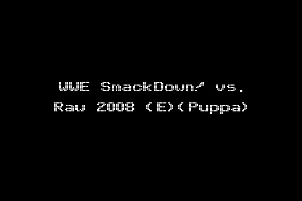 WWE SmackDown! vs. Raw 2008 (E)(Puppa)