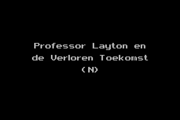 Professor Layton en de Verloren Toekomst (N)