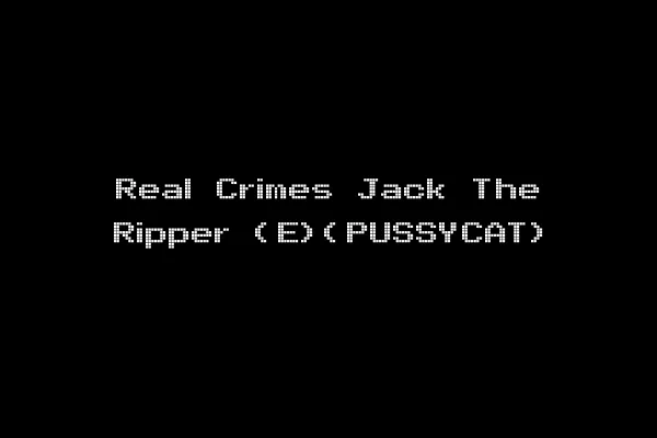 Real Crimes Jack The Ripper (E)(PUSSYCAT)