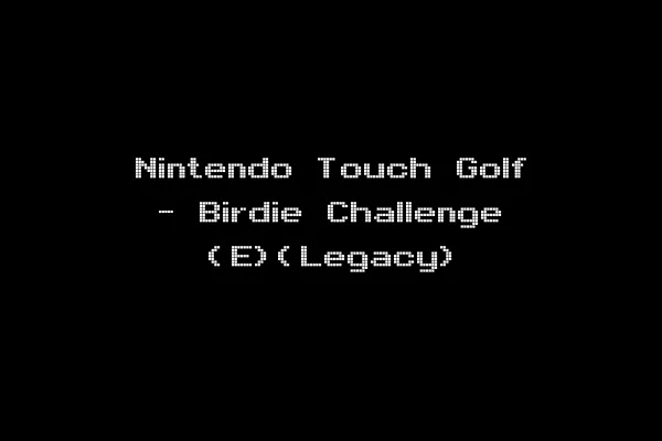 Nintendo Touch Golf - Birdie Challenge (E)(Legacy)
