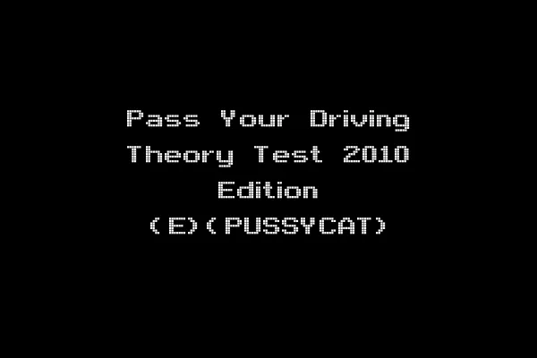 Pass Your Driving Theory Test 2010 Edition (E)(PUSSYCAT)