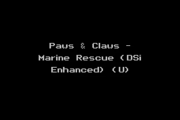 Paws & Claws - Marine Rescue (DSi Enhanced) (U)