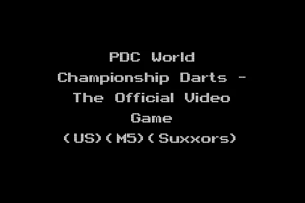 PDC World Championship Darts - The Official Video Game (US)(M5)(Suxxors)