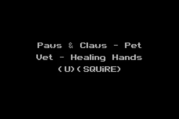 Paws & Claws - Pet Vet - Healing Hands (U)(SQUiRE)