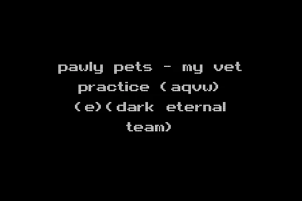 pawly pets - my vet practice (aqvw) (e)(dark eternal team)