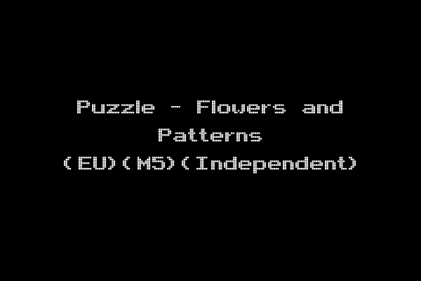 Puzzle - Flowers and Patterns (EU)(M5)(Independent)