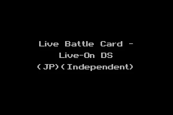 Live Battle Card - Live-On DS (JP)(Independent)