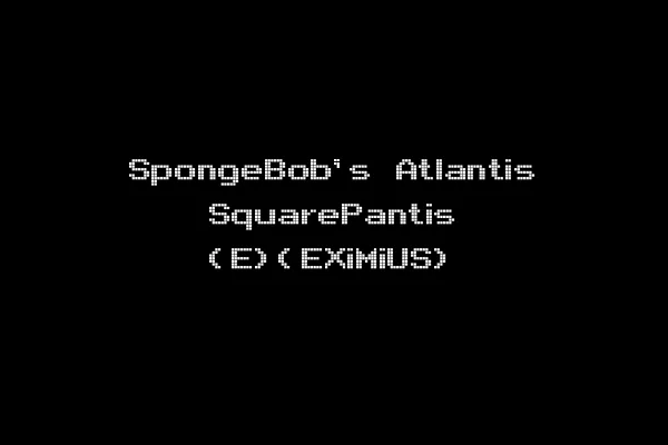 SpongeBob's Atlantis SquarePantis (E)(EXiMiUS)