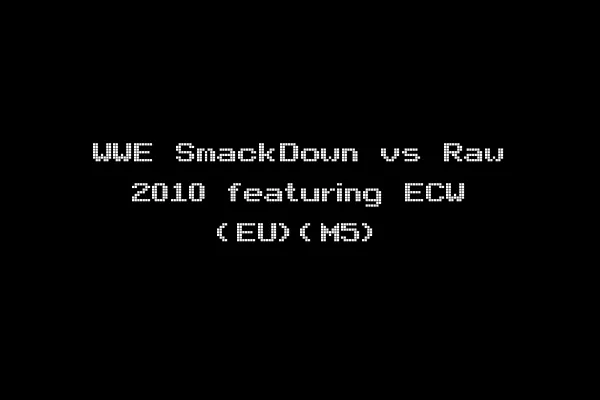 WWE SmackDown vs Raw 2010 featuring ECW (EU)(M5)