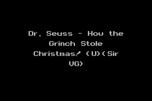 Dr. Seuss - How the Grinch Stole Christmas! (U)(Sir VG)