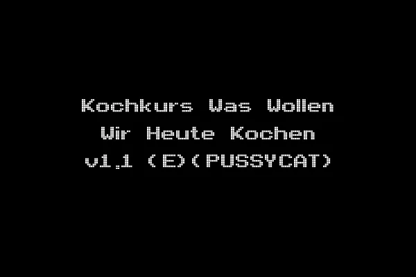 Kochkurs Was Wollen Wir Heute Kochen v1.1 (E)(PUSSYCAT)