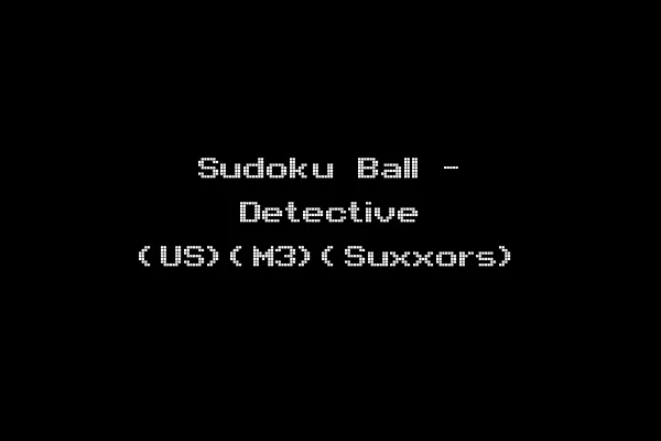 Sudoku Ball - Detective (US)(M3)(Suxxors)