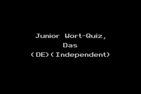 Junior Wort-Quiz, Das (DE)(Independent)