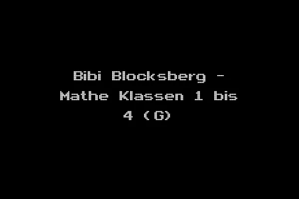 Bibi Blocksberg - Mathe Klassen 1 bis 4 (G)