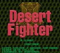 Desert Fighter - Suna no Arashi Sakusen (Japan)