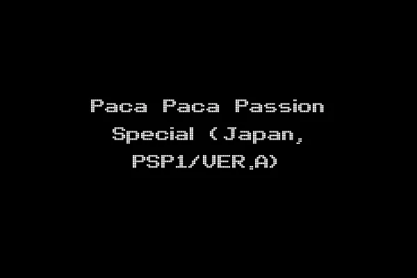 Paca Paca Passion Special (Japan, PSP1/VER.A)
