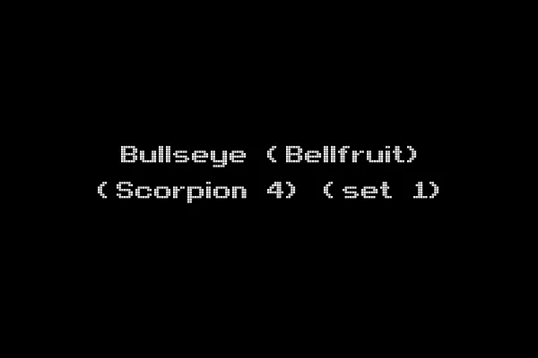 Bullseye (Bellfruit) (Scorpion 4) (set 1)