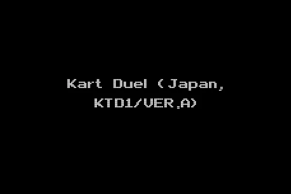 Kart Duel (Japan, KTD1/VER.A)