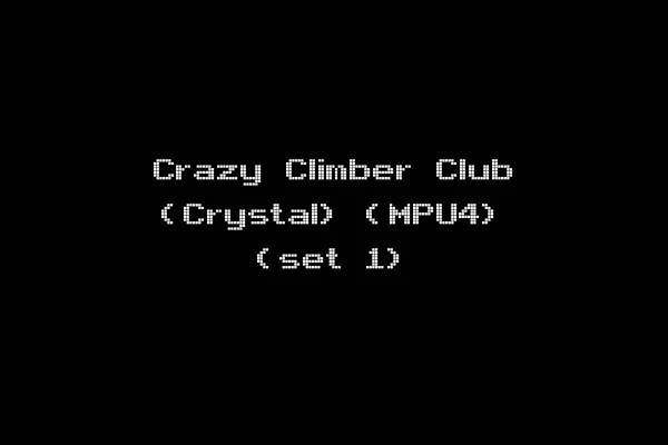 Crazy Climber Club (Crystal) (MPU4) (set 1)